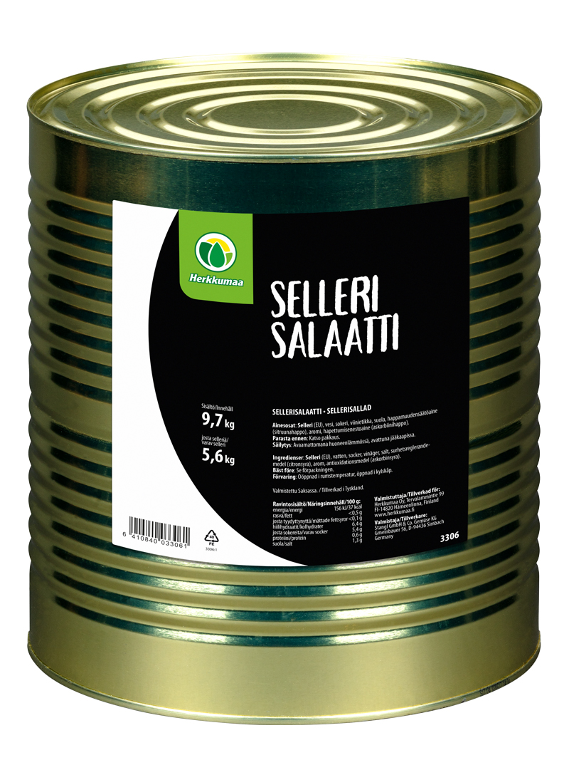 Sellerisalaatti 9,7 kilon peltipurkissa